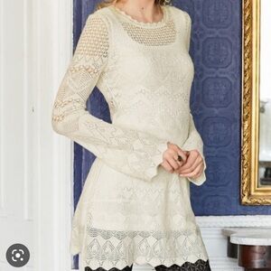 PERUVIAN CONNECTION Alpaca Lace tunic